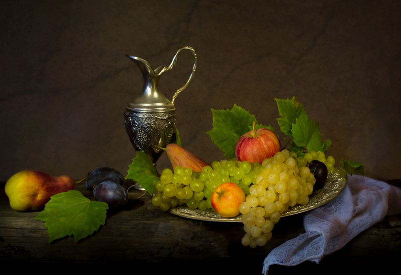 Натюрморт с фруктами фото превью