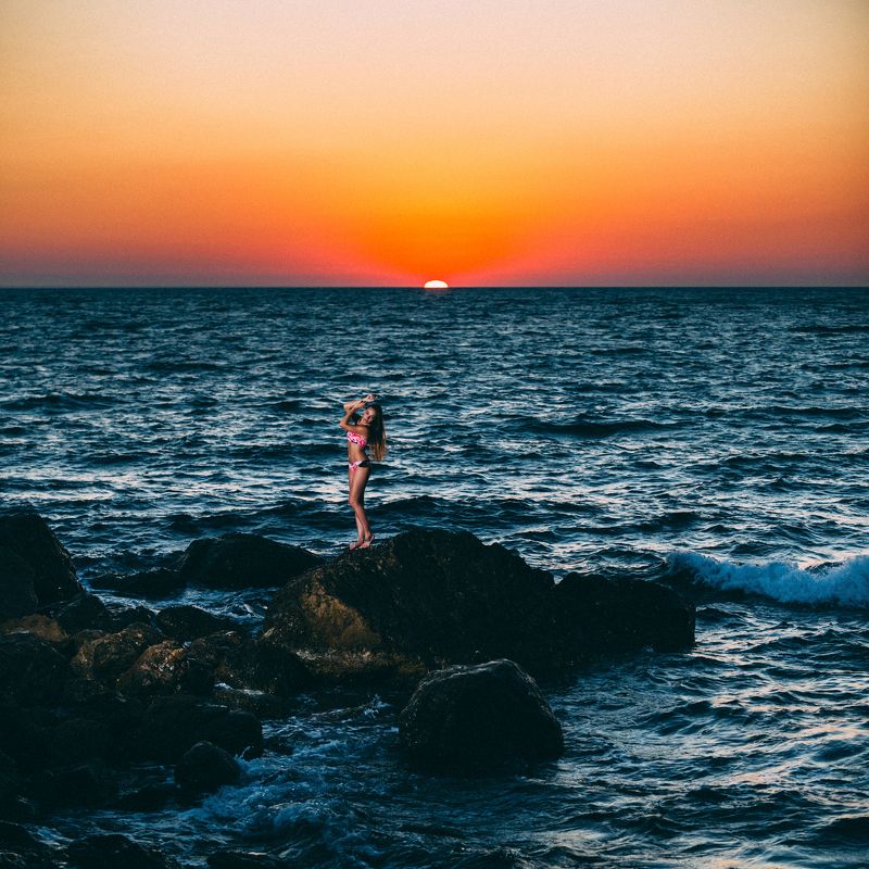 Крым Рассвет в Двухъякорной бухте  фото превью