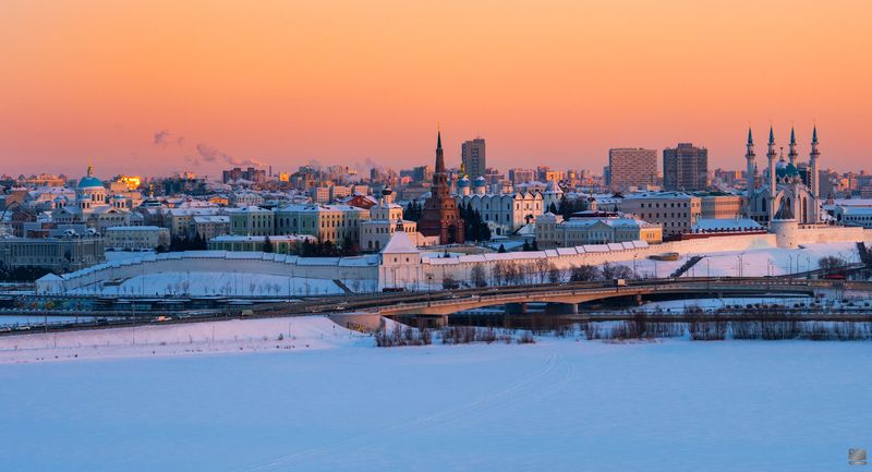 казань Вечерняя Казань фото превью