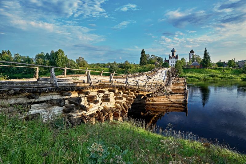 Мост, Кена, Измайловская, Пятницкая церковь, Кенозерский национальный парк Тернистый путь фото превью