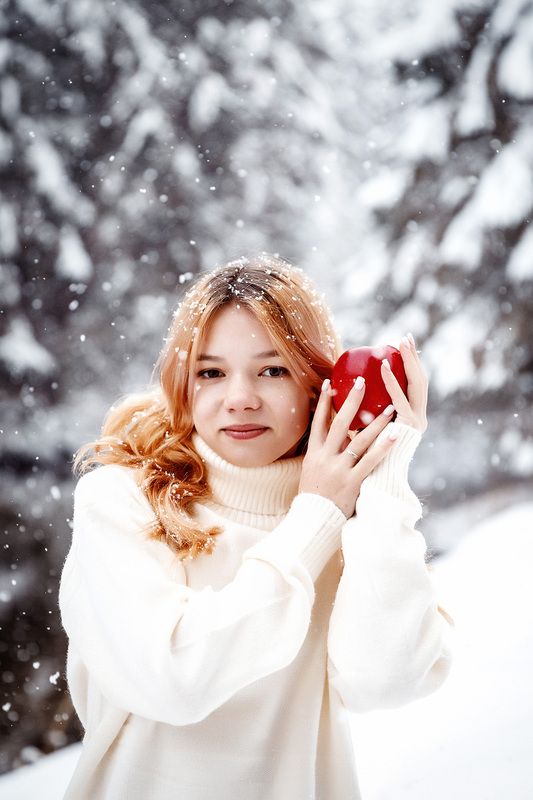 Зимнее яблоко фото превью