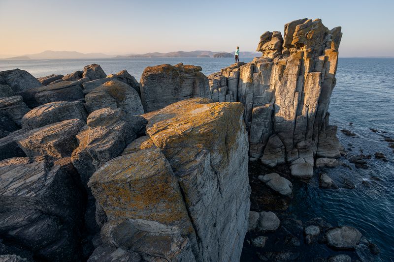 Приморье, Владивосток, Приморский край, Японское море, мыс брюса, маяк буссе, зима Мыс Брюса фото превью