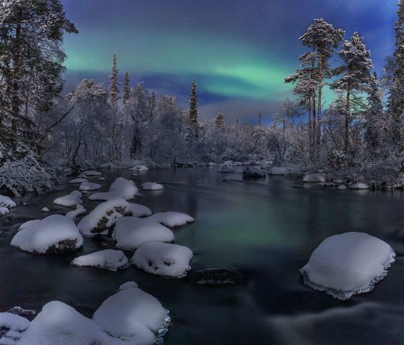 кольский, северное сияние, аврора, зима Метаморфозы Авроры Бореалис фото превью