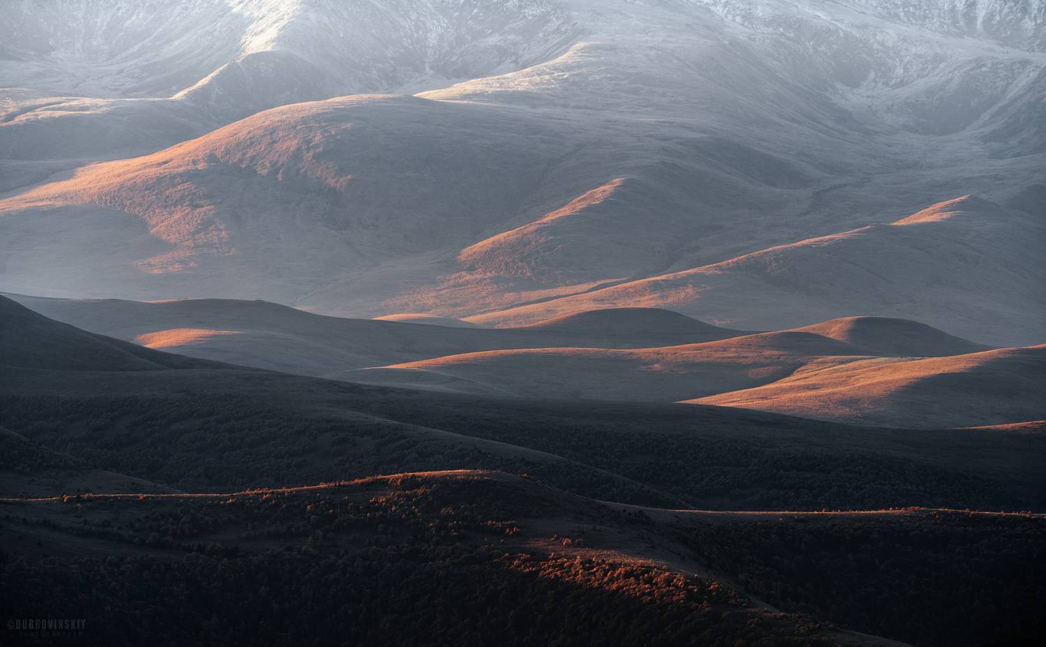 приэльбрусье, кавказ, горы, осень, дымка, Дубровинский Михаил