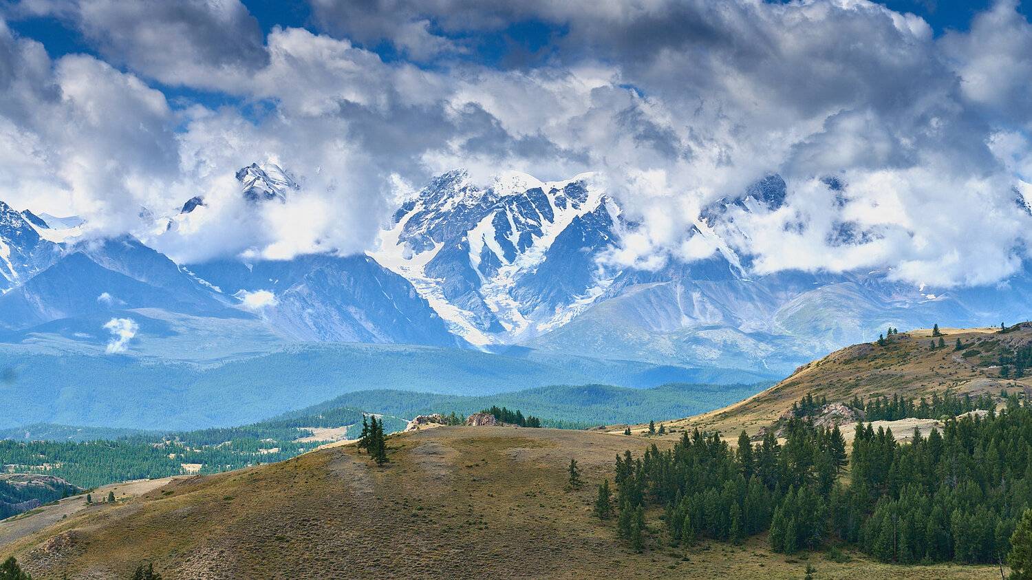 горы, облака, пейзаж, лето, Горный Алтай , Александр Потапов