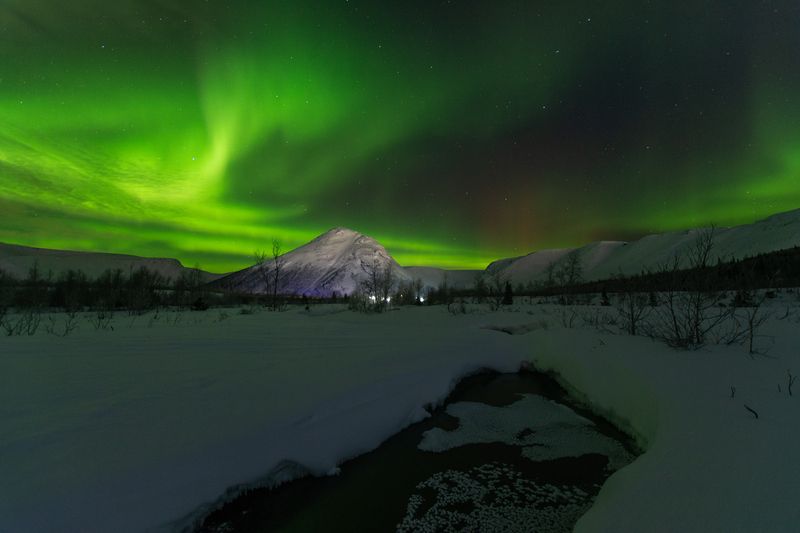 Сияние в долине Малого Вудъявра. фото превью