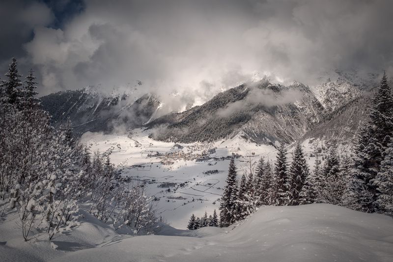 svaneti, lakhiri, village, mountains, towers, winter, nature, high, landscape, scenery, travel, outdoors, georgia, sakartvelo, caucasus, chizh Svan Village Lakhiri фото превью