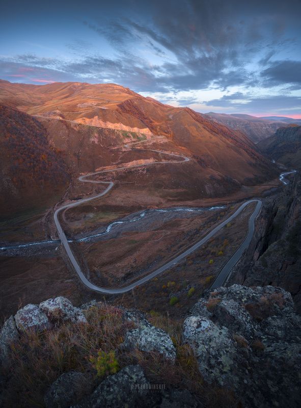 приэльбрусье, кавказ, горы, осень, джилы-су, кабардино-балкария Дорога на Джилы-Су фото превью