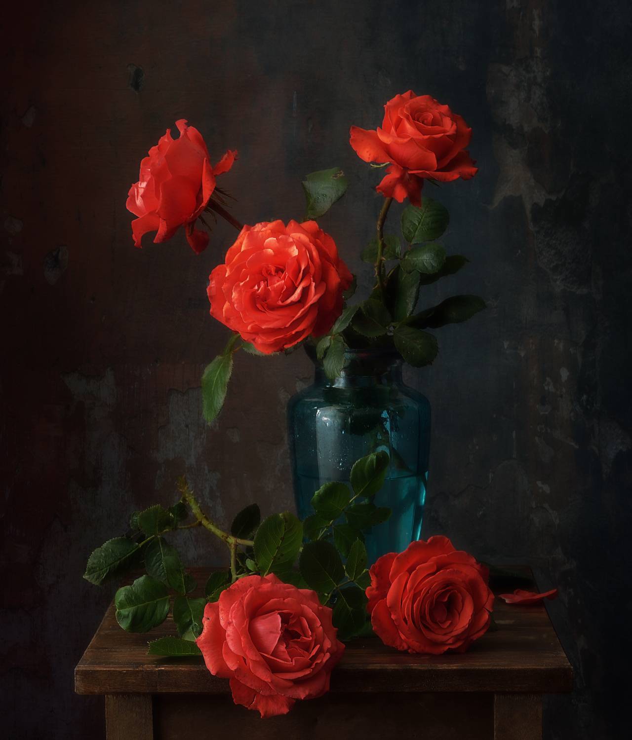 натюрморт,цветы,розы,ваза,лето, Наталия К