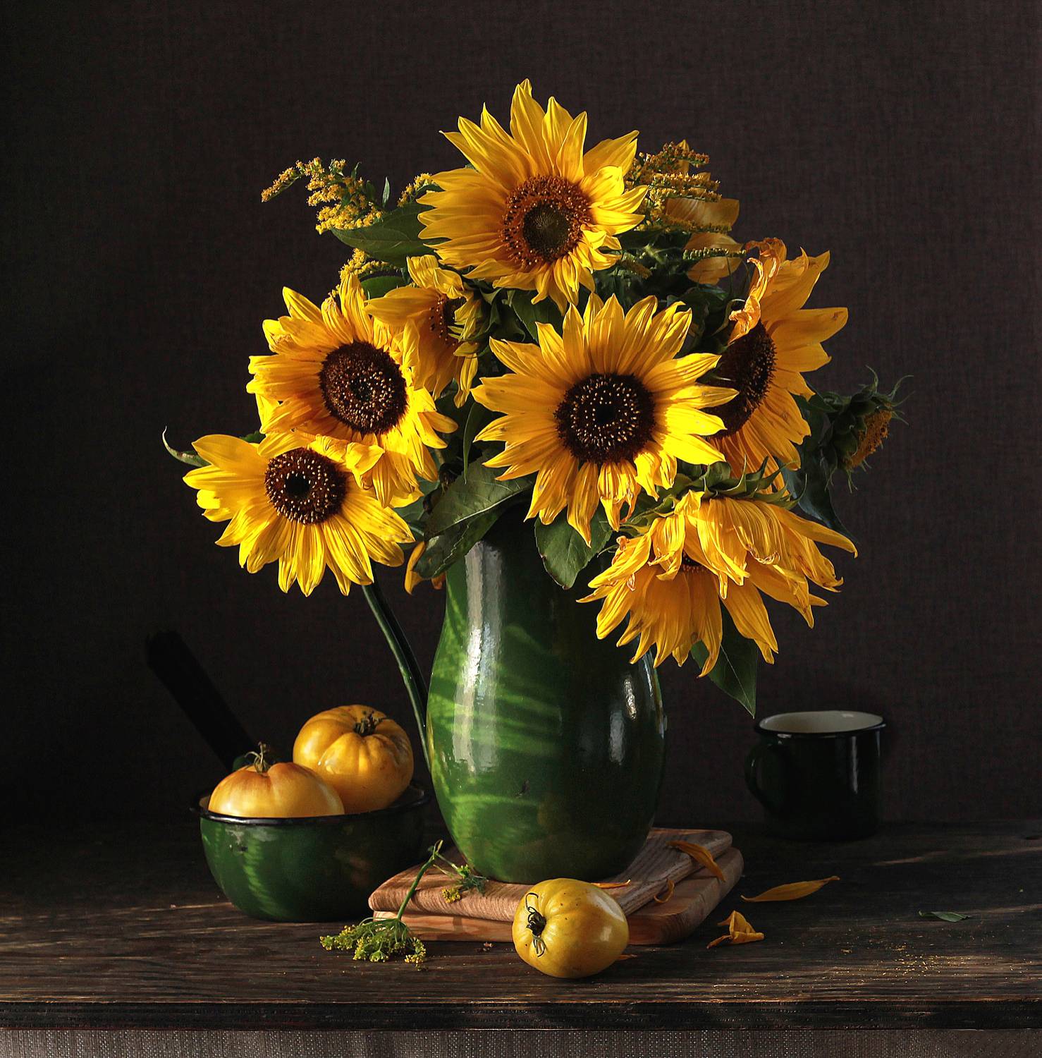 натюрморт, фотонатюрморт, still life, stillifefoto, осень, подсолнух, цветочный натюрморт, наталья казанцева, Наталья Казанцева