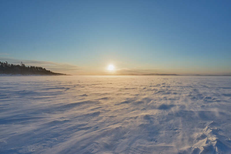 снег, ветер, метель водохранилище, Братск фото превью