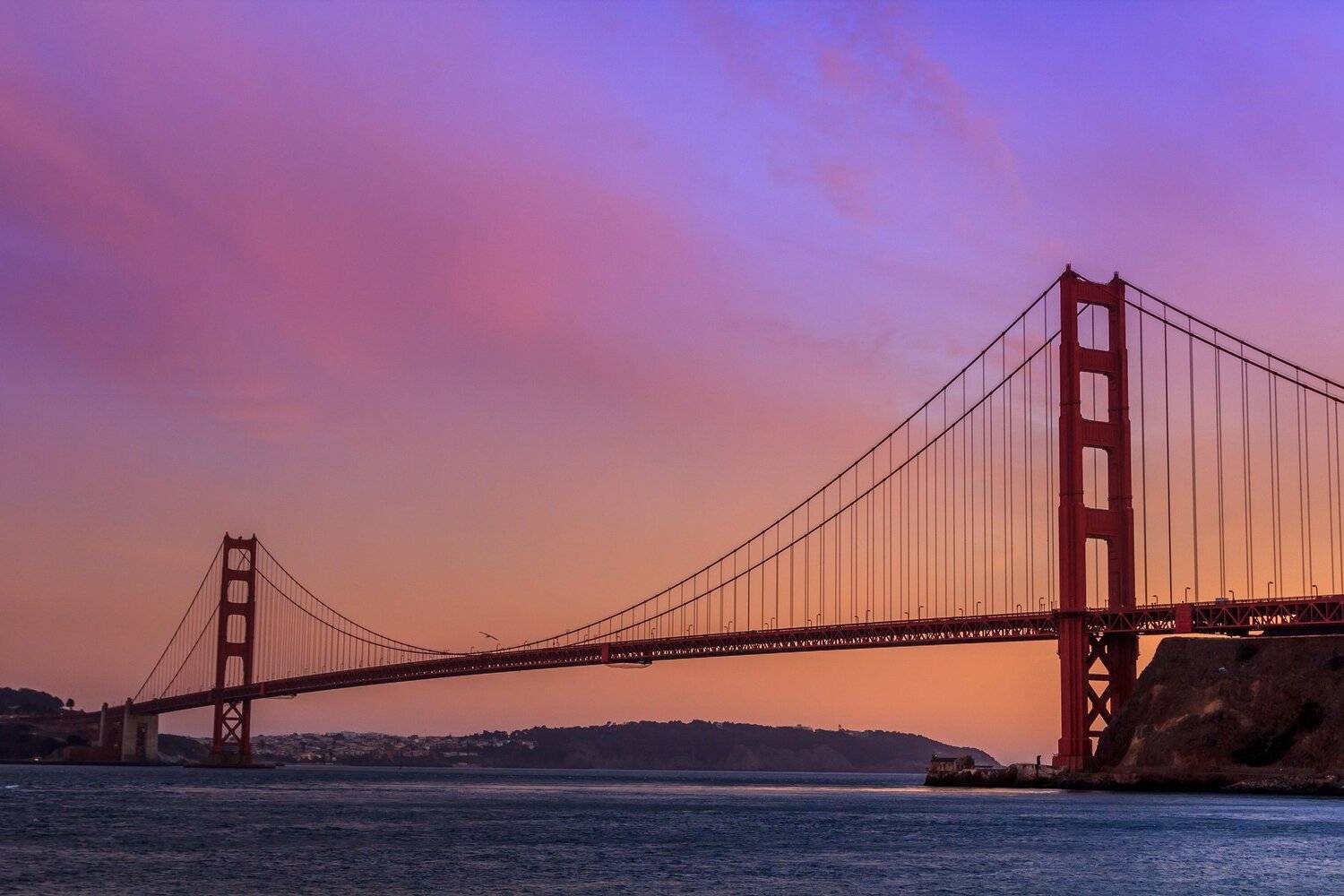 сан франциско, сша, закат, золотые ворота, калифорния, восход, вода, океан, море, бухта, марина, Сергей Гарифуллин