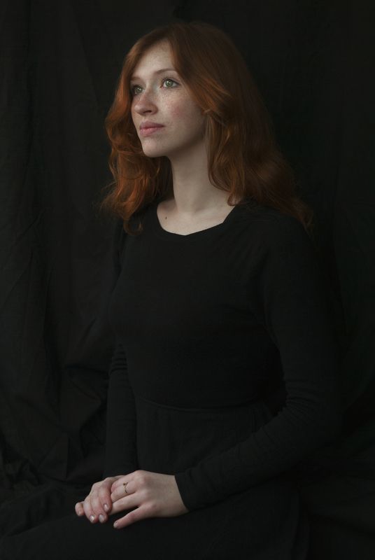 портрет, девушка, рыжая, portrait, girl, ginger, redhair Мари фото превью