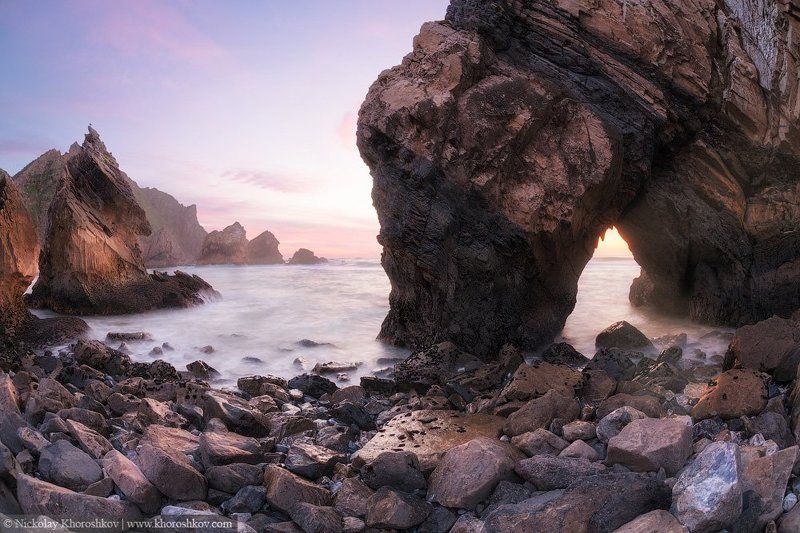 Atlantic ocean, Portugal, Ursa, Атлантика, Пейзаж, Португалия Сумерки фото превью