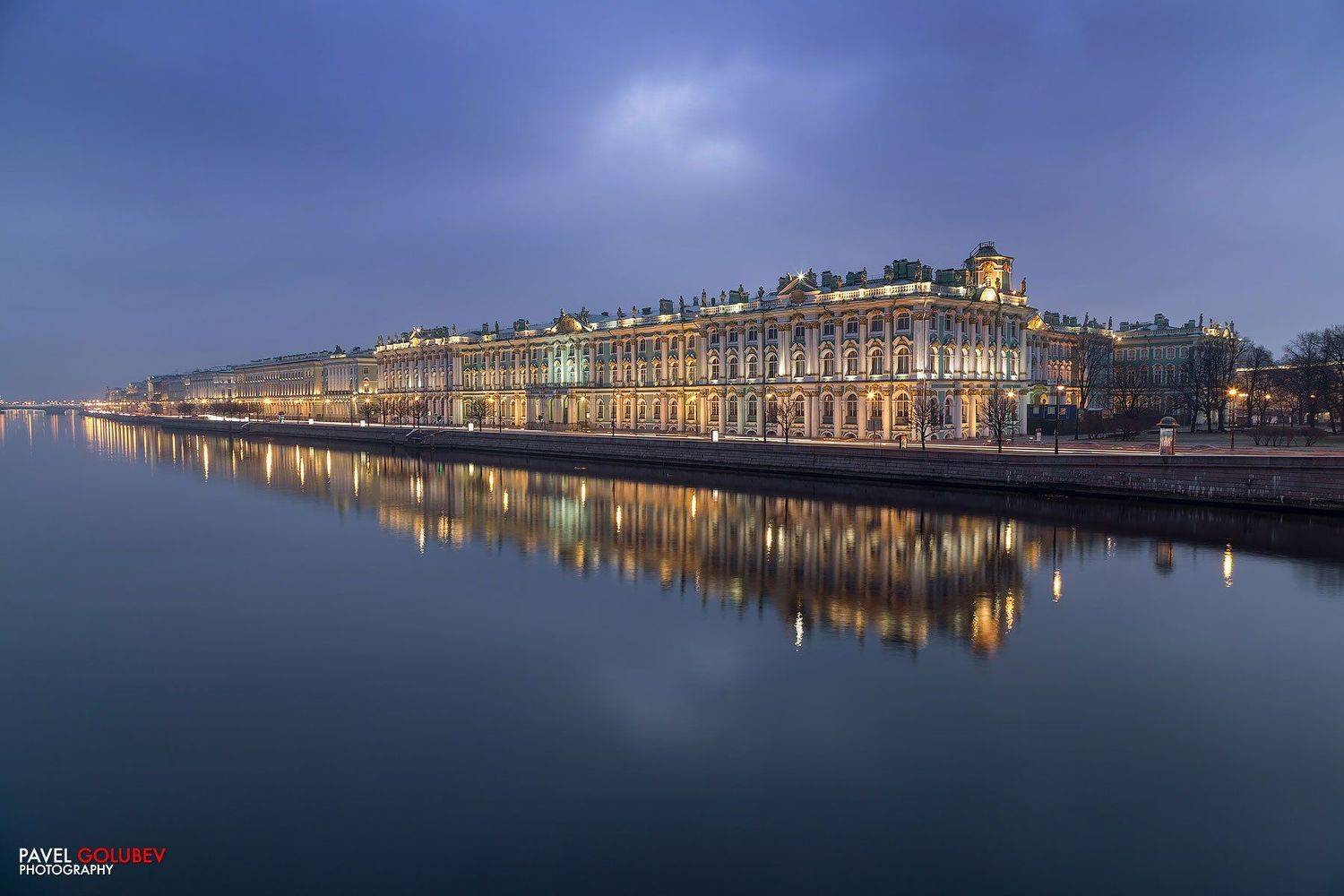 город, санкт-петербург, спб, эрмитаж, нева, отражение, восход, Голубев Павел