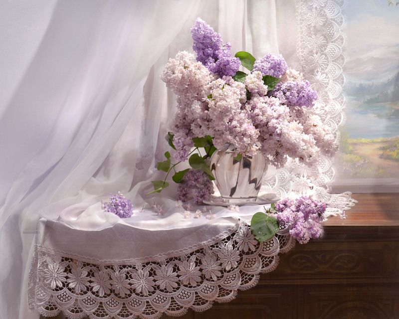 still life, натюрморт, цветы, фото натюрморт, весна, май, сирень,настроение, Сиреневое наваждение... фото превью