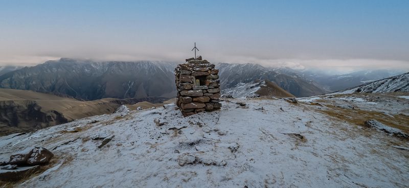 Грузия, Казбеги, Степанцминда, гора Казбек В горах Грузии фото превью