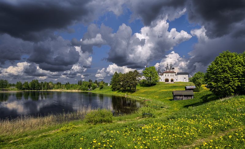 ферапонтово, облака, вологодская область За день до лета фото превью