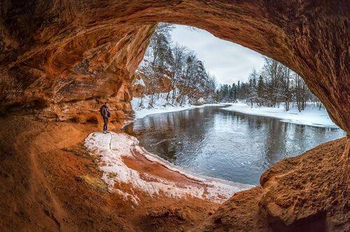 Обнажения девона на реке Оредеж