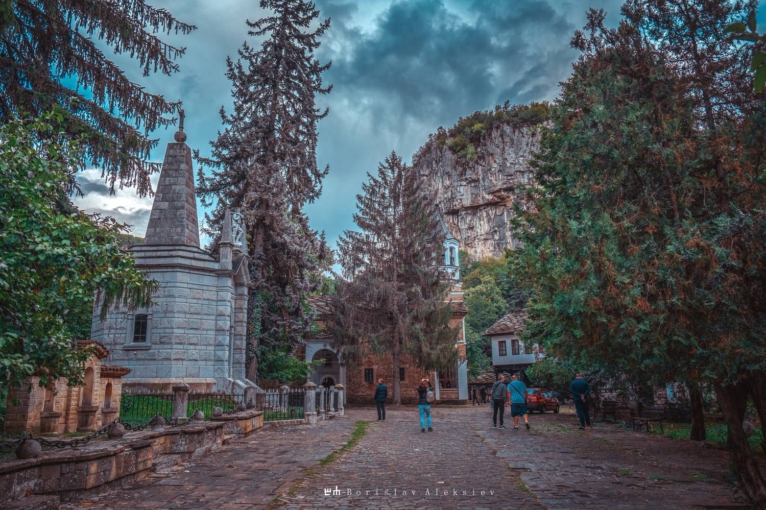 българия,bulgaria,дряновски манастир,the dryanovo monastery,dark,light,old,building,travel,rain,sky,clouds,rock,, Алексиев Борислав