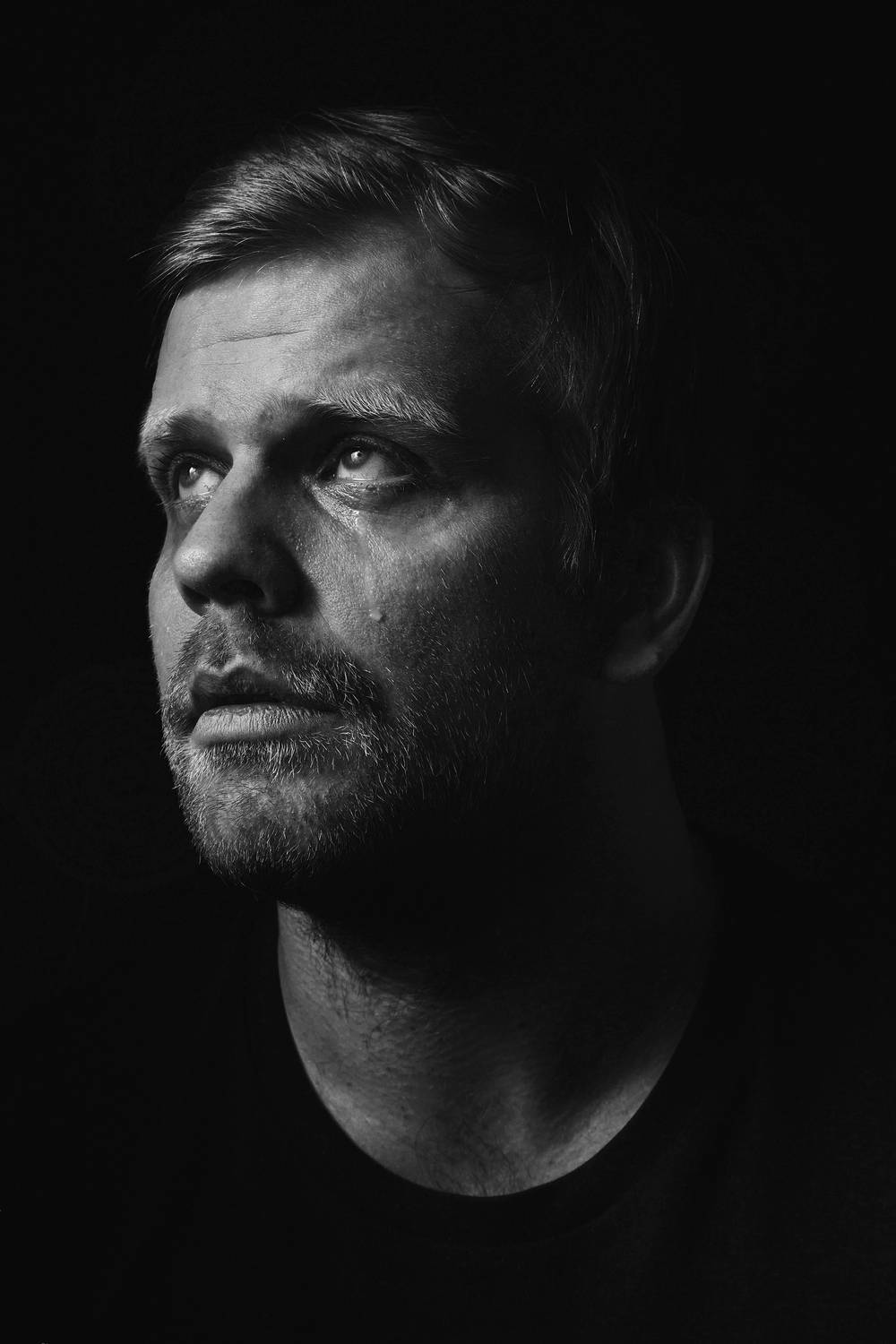 мужчина, портрет, чб, слезы, плачет, серия, глаза, Дарья Комарова