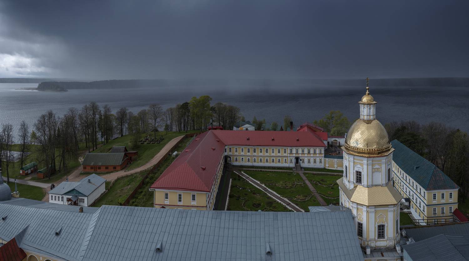 нилова пустынь, нило-столбенская пустынь, селигер, светлица, снегопад, метель, Зверев Олег