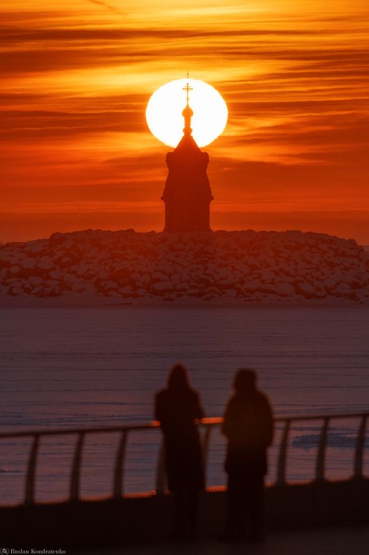 Часовня Святого Петра, Санкт-Петербург, Закат Часовня Святого Петра фото превью