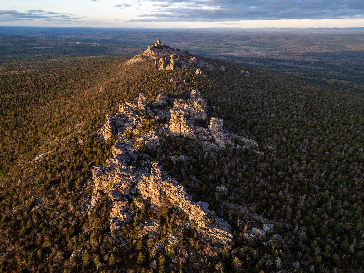 помянённый камень, колчимский камень, пермский край, скалы, урал, закат, Баландин Дмитрий
