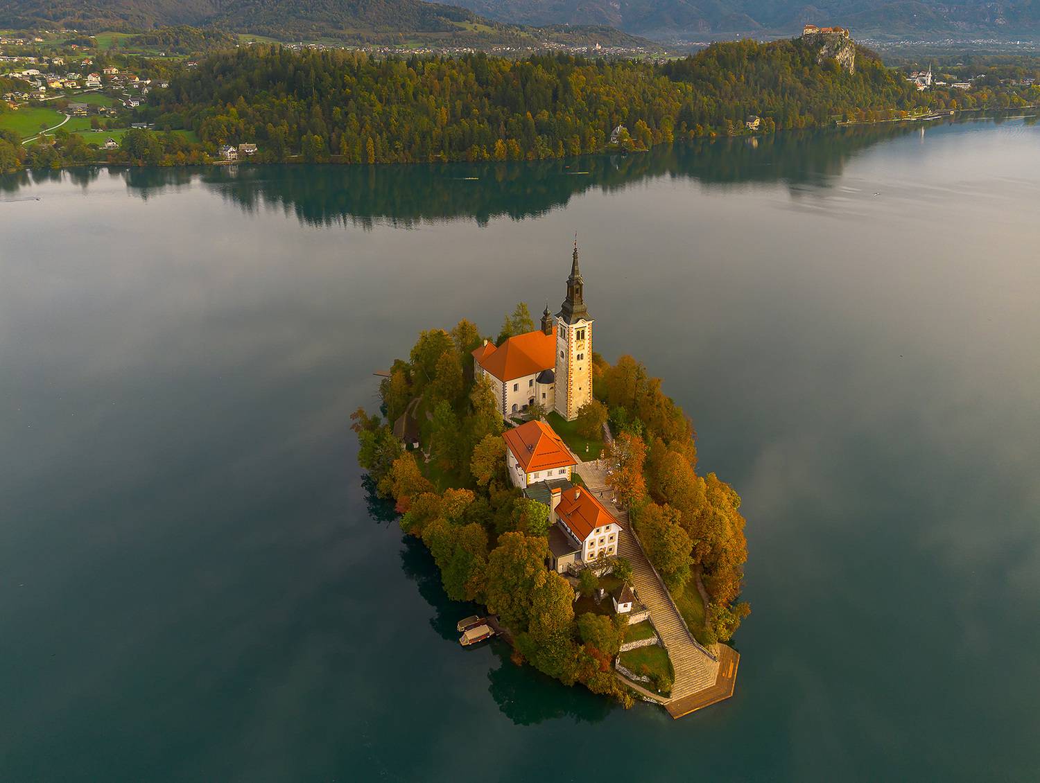 блед, озеро, словения, bled, slovenia, alps, dji, пейзаж, триглав, альпы, юлийские альпы, озеро блед, остров, остров блед, Титов Сергей