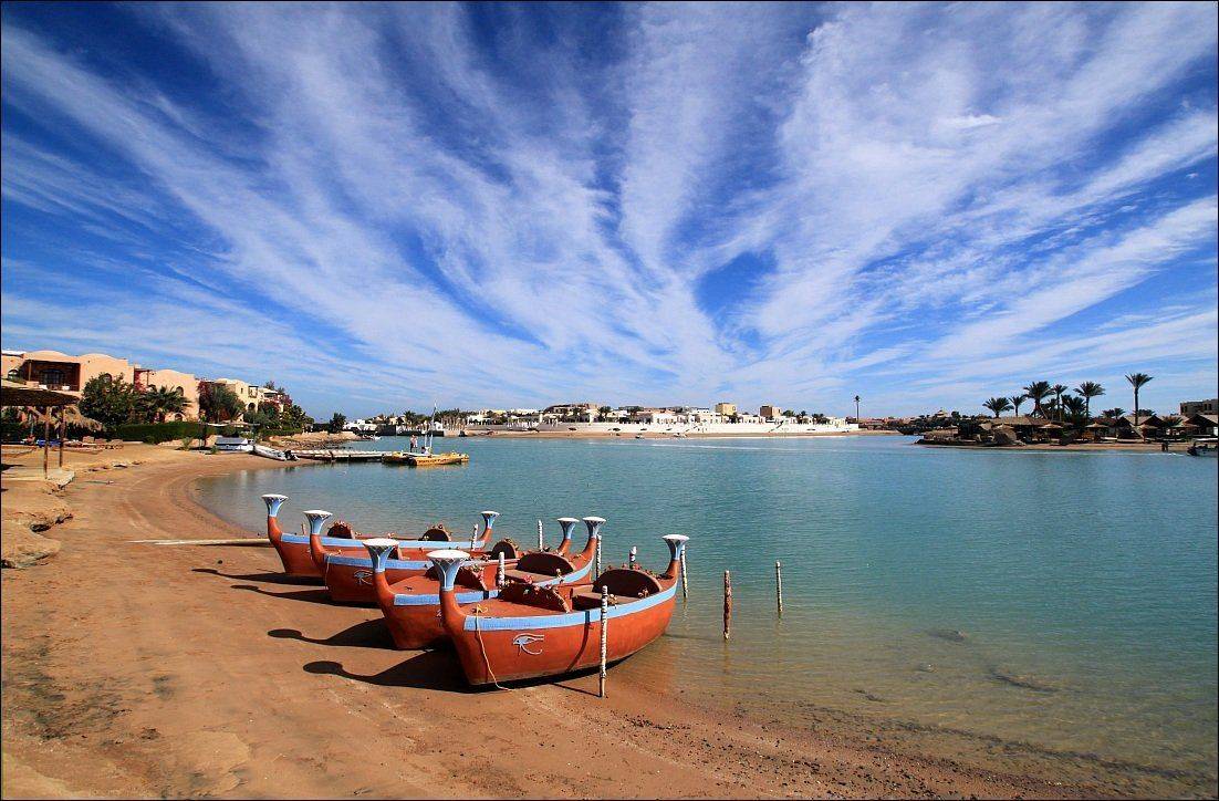 египет, эль-гуна, море, лагуна, облако, лодка, Лодочник