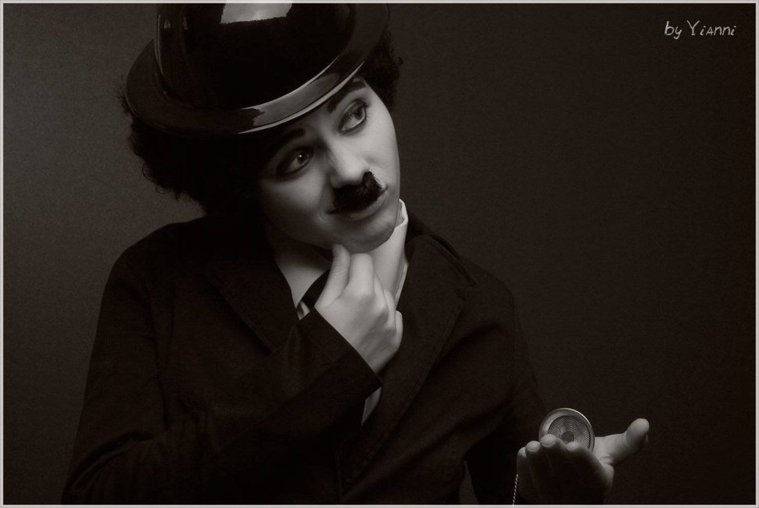 чарли, чаплин, комик, киноактёр, немое кино, котелок, Yianni