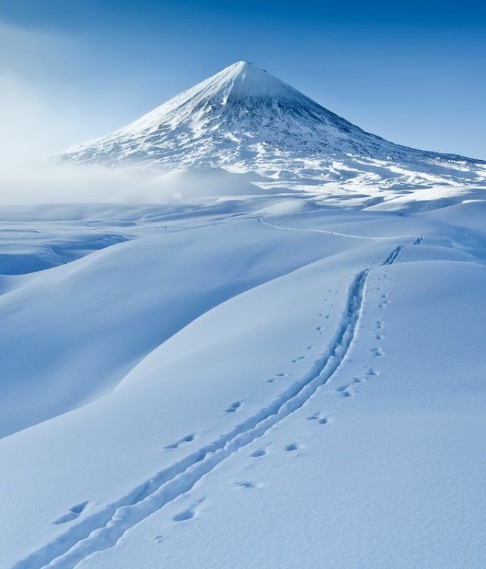 камчатка, вулкан, ключевской, извержение К Ключевскому вулкану фото превью