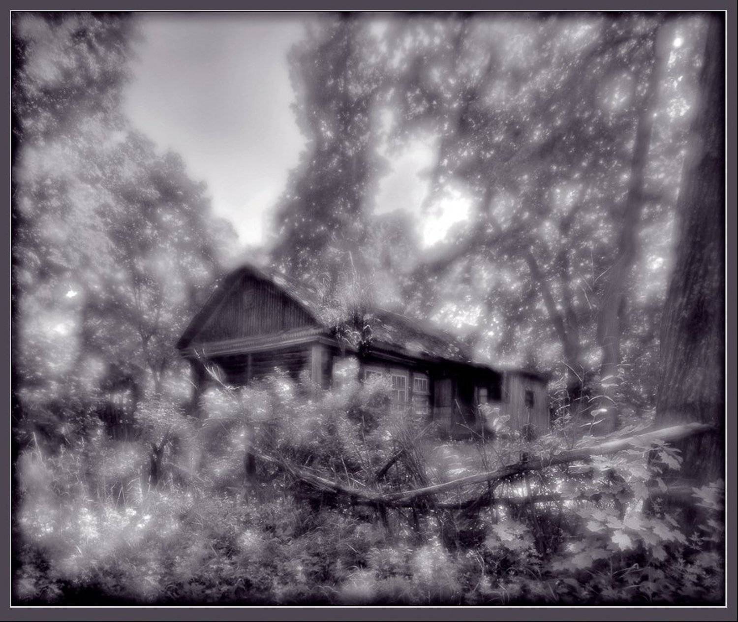 пейзаж, деревня, лес, монокль, панорама, Александр Авилов