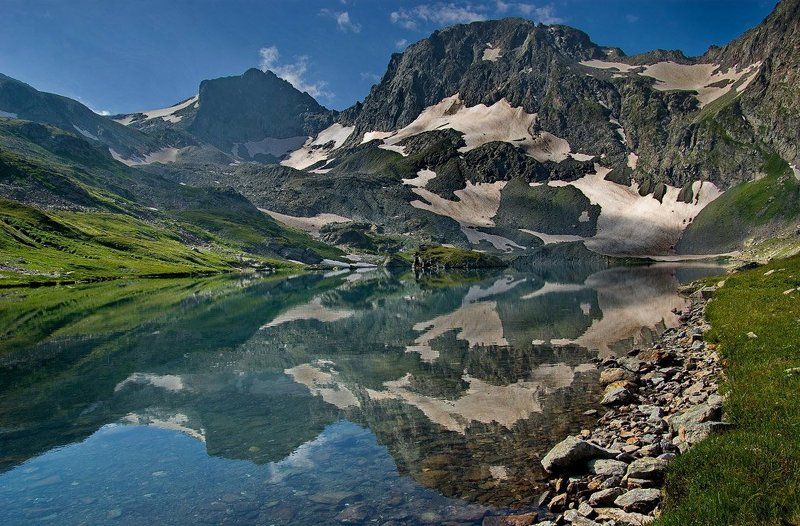 озера, кавказ, горы, , закан, оз.безмолвия, имеретинка отражение фото превью