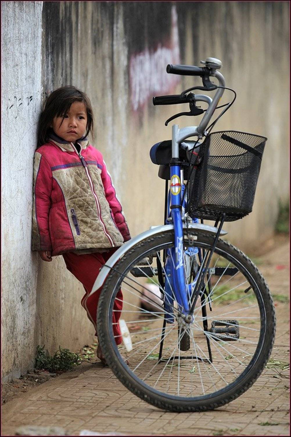 лаос, девочка, велосипед, грусть, Ханмурзин Павел