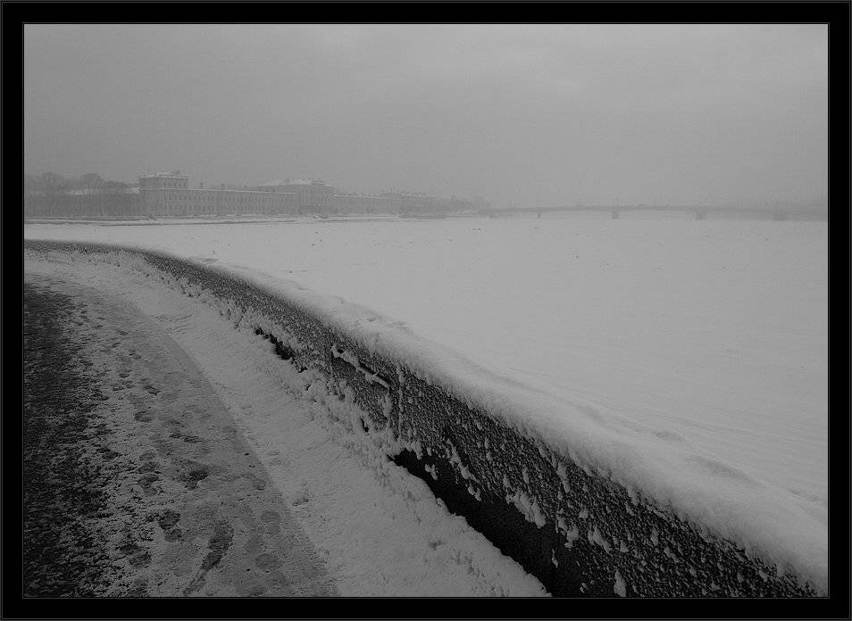 петербург, центр, нева, зима, чб, Kirill Shapovalov