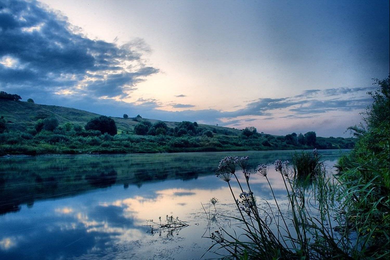 дон, река, вечер, закат, лето, Александр Ёж