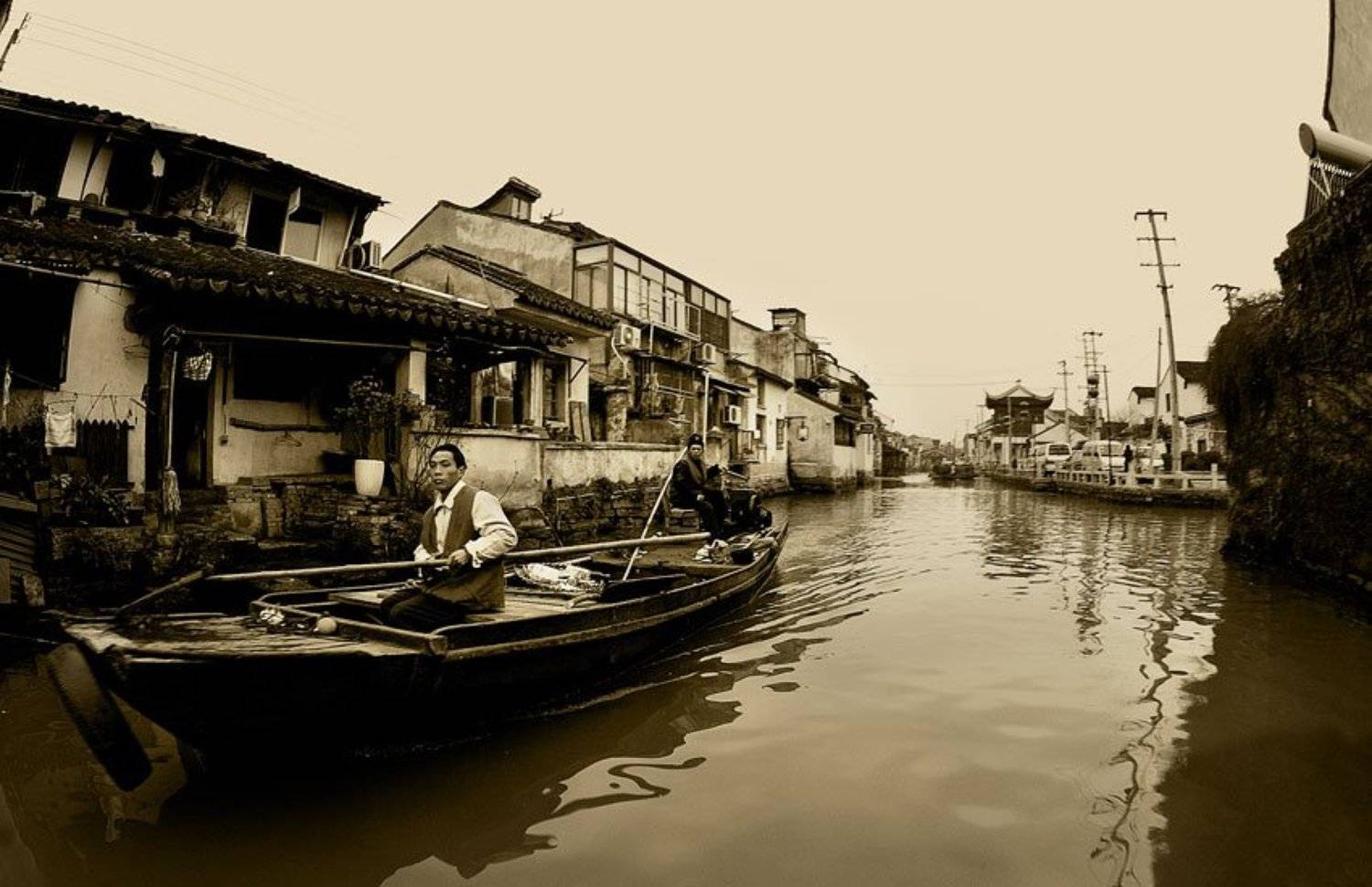 китай, сучжоу, китайская венеция, лодка, Татьяна Гориловская