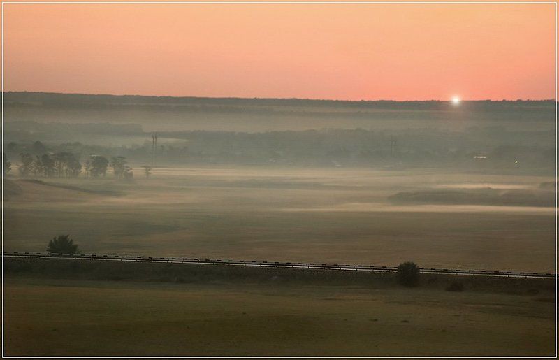 рассвет, природа, восход Первый лучик фото превью
