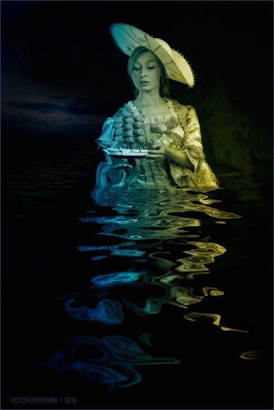 кораблик, мечта, море, расставание, ночь, Виктор Перякин