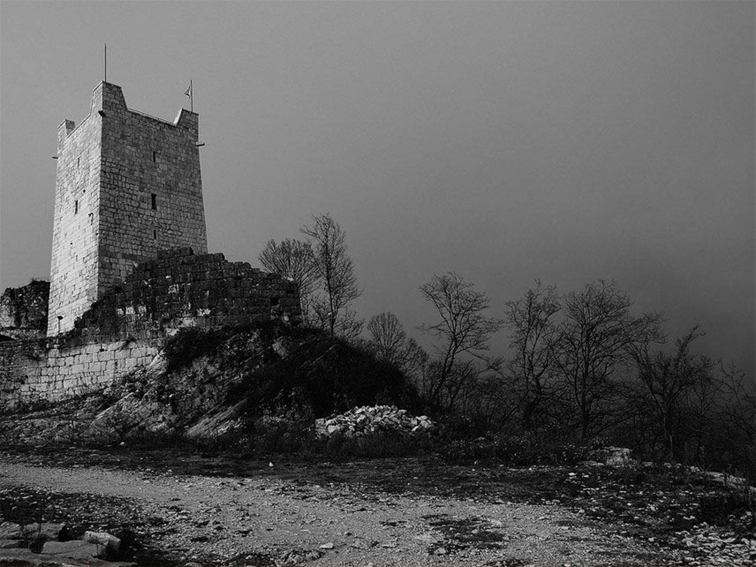 абхазия, анакопийская крепость,иверская,гора,туман, Toska