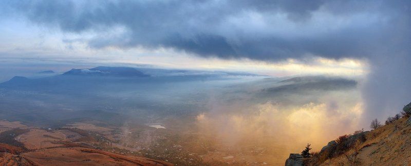 крым, демирджи, панорама Между облаками. фото превью