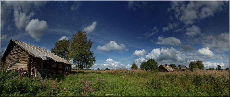 лето,деревня,небо, лето деревенское фото превью