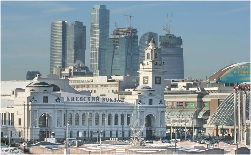 город,москва,высотка,сити,крыши,кулешов евгений,киевский вокзал, Киевский... фото превью