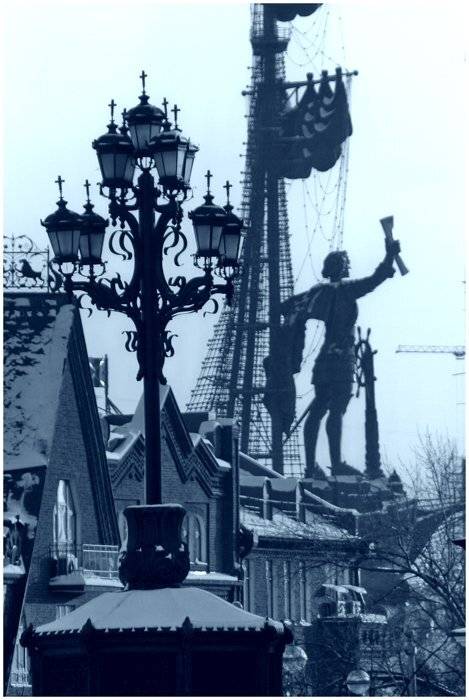город, петр 1, фонарь, крыши, москва, кулешов евгений,, Кулешов Евгений