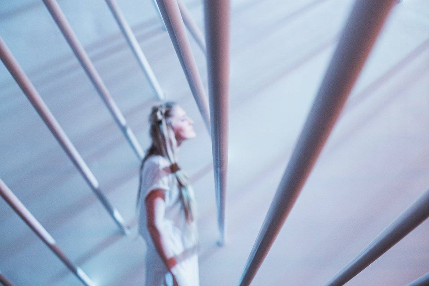 портрет, женский портрет, голубой, инсталляция, Наталья Драчинская