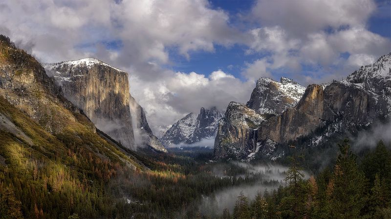 Yosemite, Tunnel View После зимнего шторма... фото превью