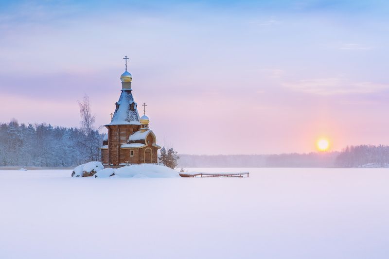 Церковь Андрея Первозванного на Вуоксе фото превью