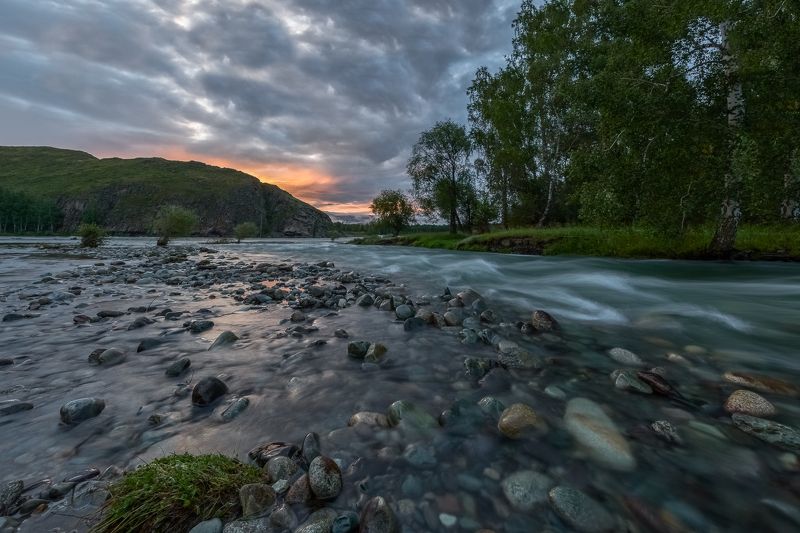 Рассвет в устье Мульты. фото превью