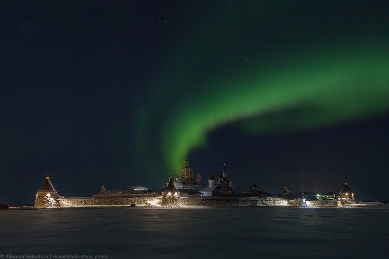 Север, Северноесияние, Соловки Соловецкая аврора фото превью
